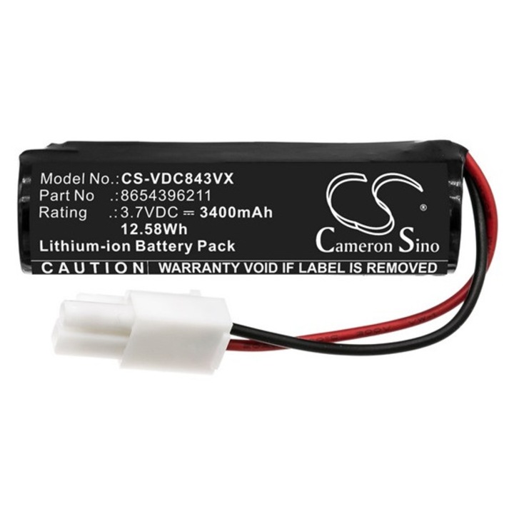 Cameron sino li-ion akkumulátor, 3.7v, 3400mAh, kompatibilis vileda 8654396211 kompatibilis-vel