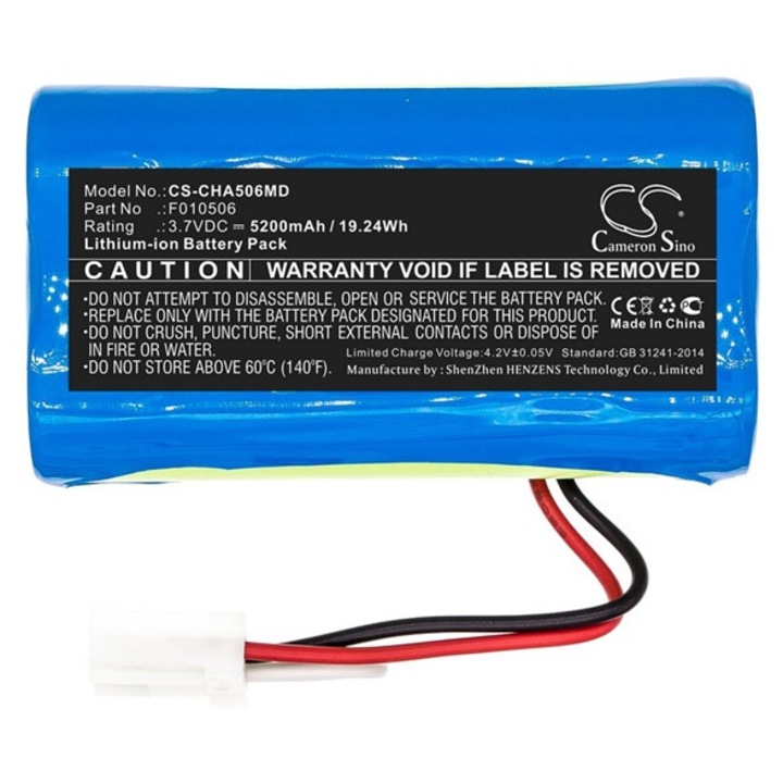 Cameron sino li-ion akkumulátor, 3.7v, 5200mAh, kompatibilis cardinalhealth f010506 kompatibilis-vel