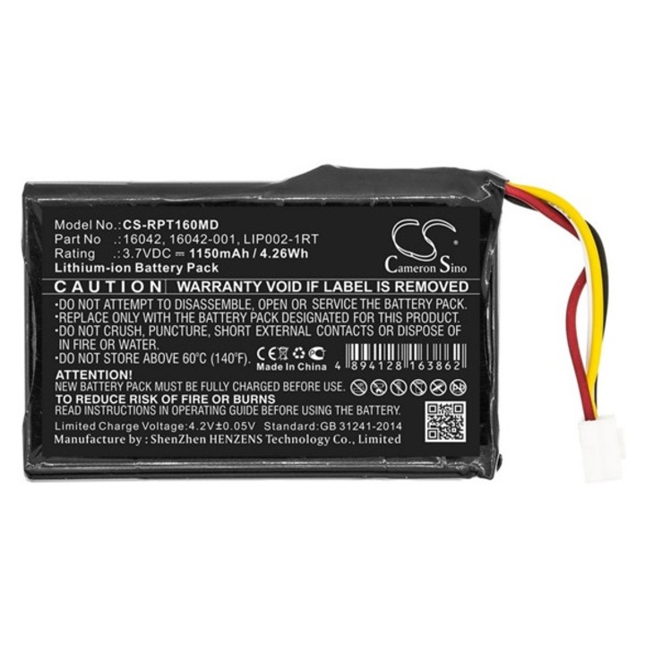 Cameron sino li-ion akkumulátor, 3.7v, 1150mAh, kompatibilis reichert 16042 kompatibilis-vel
