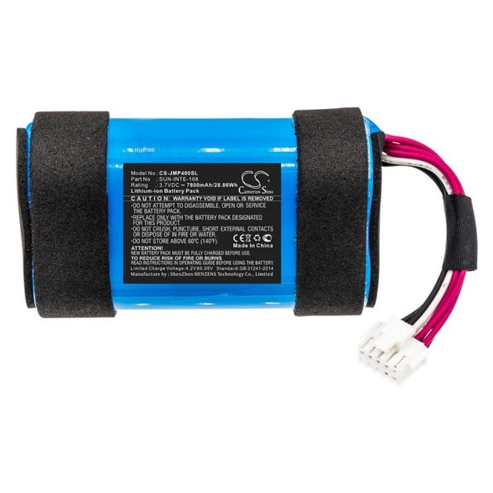 Cameron sino li-ion akkumulátor, 3.7v, 7800mAh, kompatibilis jbl sun-inte-168 kompatibilis-vel