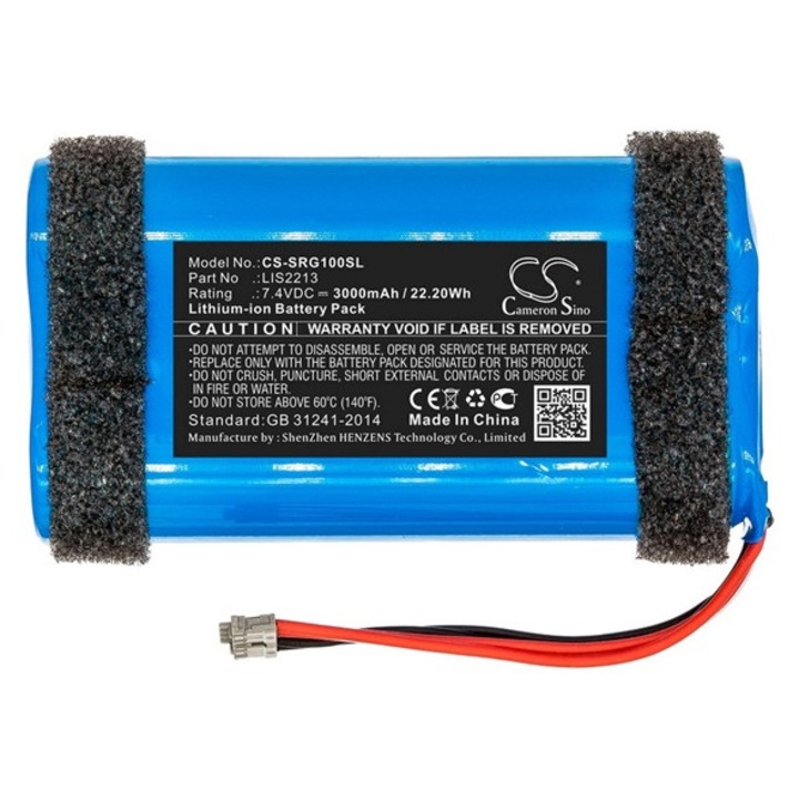Cameron sino li-ion akkumulátor, 7.4v, 3000mAh, kompatibilis sony lis2213 kompatibilis-vel