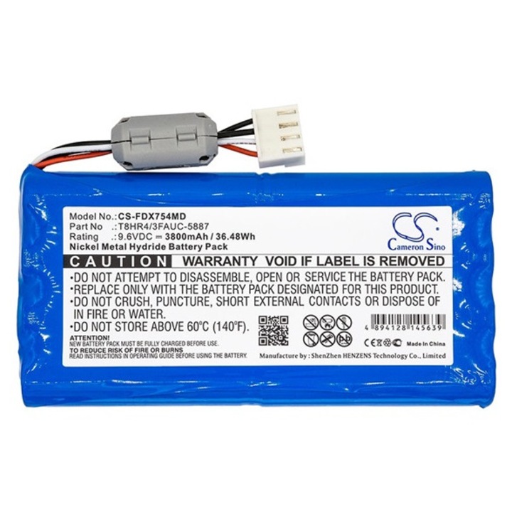 Cameron sino ni-mh akkumulátor, 9.6v, 3800mAh, kompatibilis fukuda t8hr4, 3fauc-5887 kompatibilis-vel