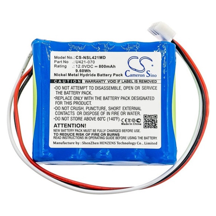 Cameron sino ni-mh akkumulátor, 12.0v, 800mAh, kompatibilis endo-mate u421-070 kompatibilis-vel