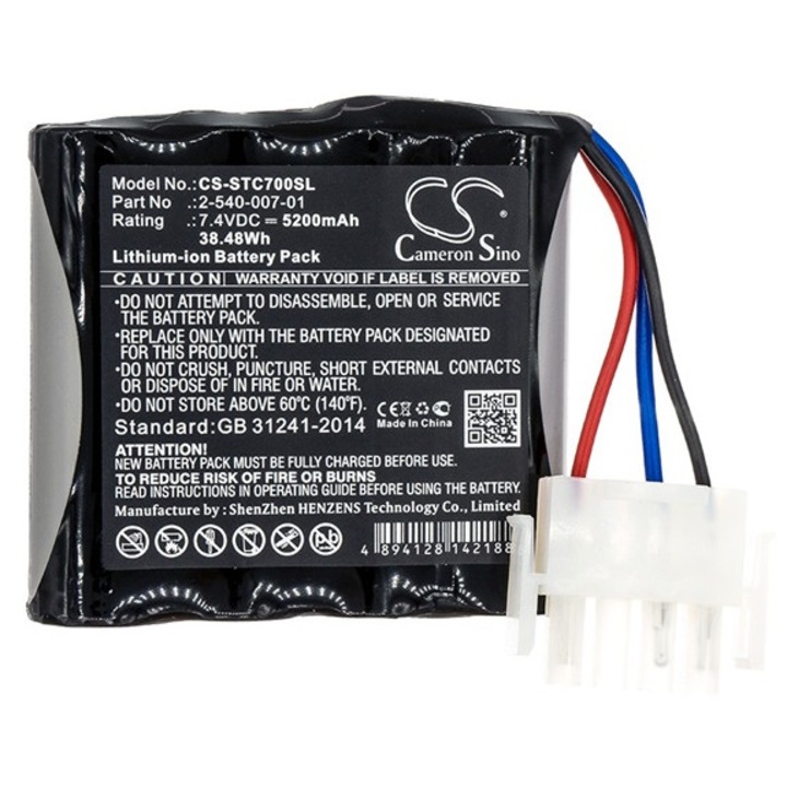 Cameron sino li-ion akkumulátor, 7.4v, 5200mAh, kompatibilis soundcast 2-540-007-01 kompatibilis-vel