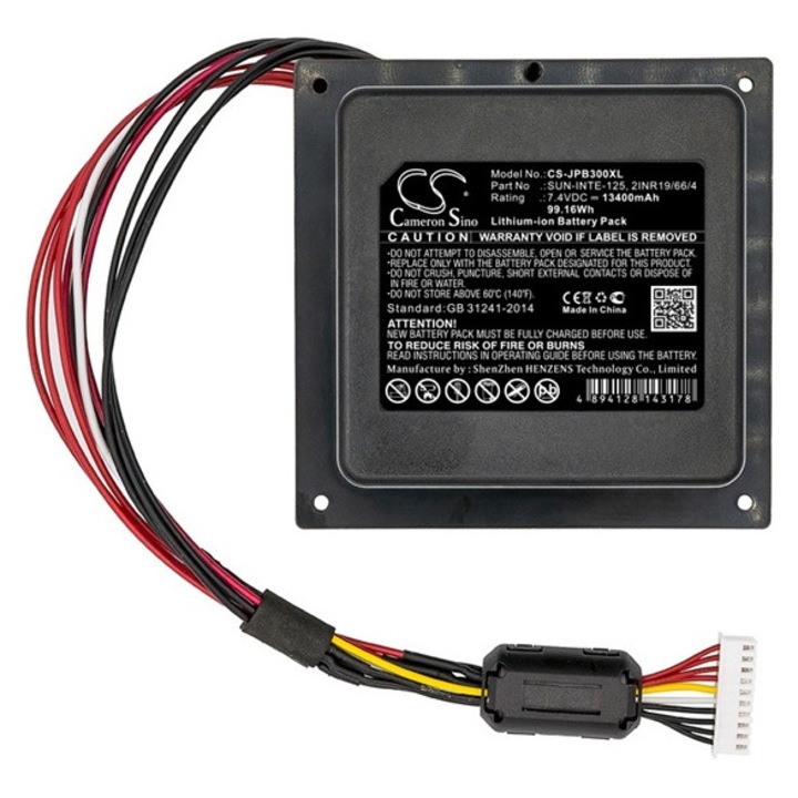 Cameron sino li-ion akkumulátor, 7.4v, 13400mAh, kompatibilis jbl 2inr19, 66, 4 kompatibilis-vel