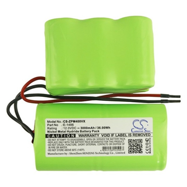 Cameron sino ni-mh akkumulátor, 12.0v, 3000mAh, kompatibilis zepter e-1486 kompatibilis-vel