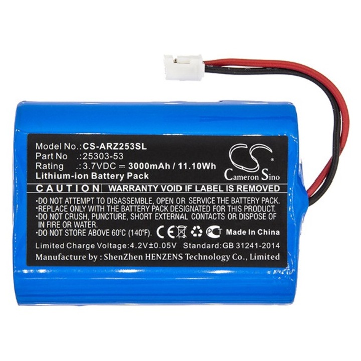Cameron sino li-ion akkumulátor, 3.7v, 3000mAh, kompatibilis argos 25303-53 kompatibilis-vel