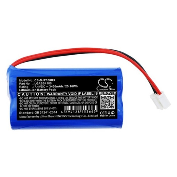 Cameron sino li-ion akkumulátor, 7.4v, 3400mAh, kompatibilis dji lgabb4186 kompatibilis-vel