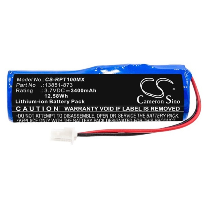 Cameron sino li-ion akkumulátor, 3.7v, 3400mAh, kompatibilis reichert 13851-873 kompatibilis-vel