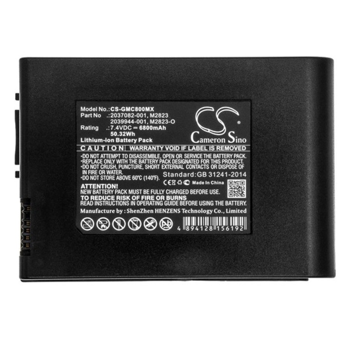 Cameron sino li-ion akkumulátor, 7.4v, 6800mAh, kompatibilis ge 2037082-001 kompatibilis-vel