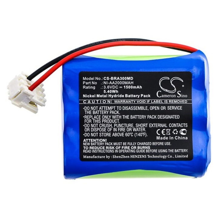 Cameron sino ni-mh akkumulátor, 3.6v, 1500mAh, kompatibilis b.braun ni-aa2000mAh kompatibilis-vel