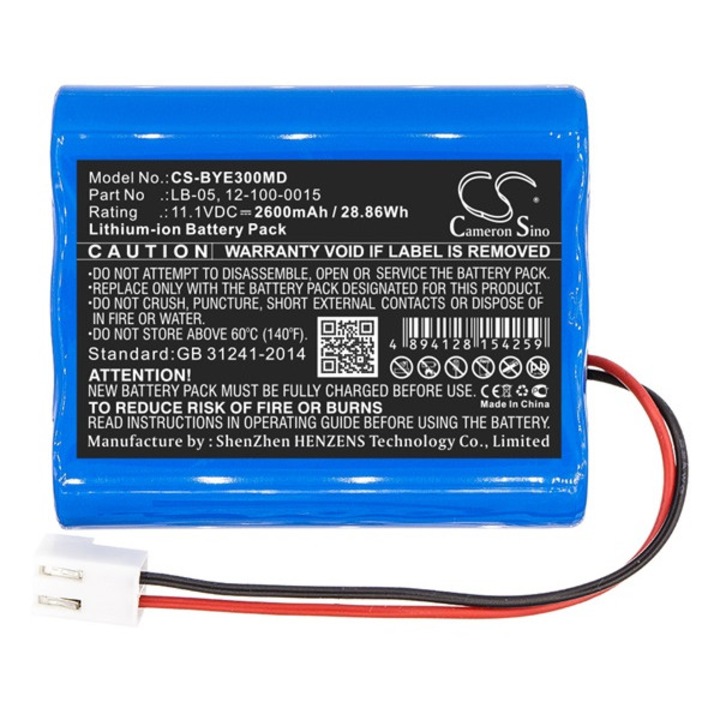 Cameron sino li-ion akkumulátor, 11.1v, 2600mAh, kompatibilis bollywood 12-100-0015 kompatibilis-vel