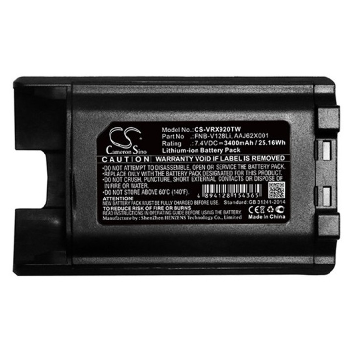 Cameron sino li-ion akkumulátor, 7.4v, 3400mAh, kompatibilis vertex aaj62x001 kompatibilis-vel