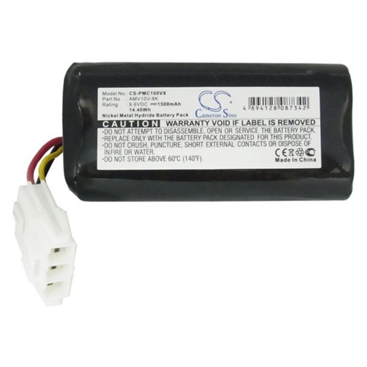 Cameron sino ni-mh akkumulátor, 9.6v, 1500mAh, kompatibilis panasonic amv10v-8k kompatibilis-vel