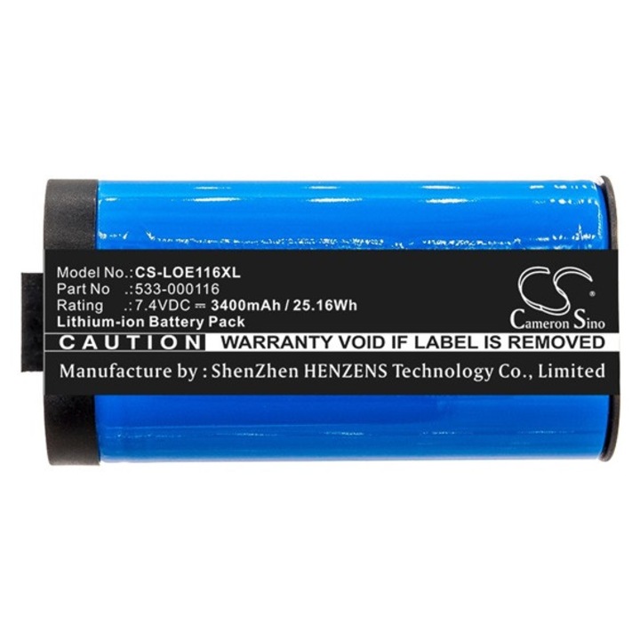 Cameron sino li-ion akkumulátor, 7.4v, 3400mAh, kompatibilis logitech 533-000116 kompatibilis-vel