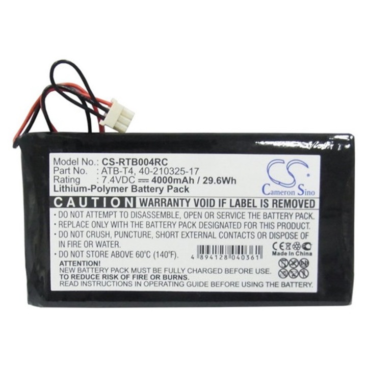Cameron sino li-polymer akkumulátor, 7.4v, 4000mAh, kompatibilis rti 40-210325-17 kompatibilis-vel