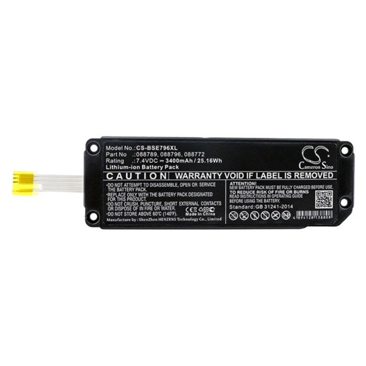 Cameron sino li-ion akkumulátor, 7.4v, 3400mAh, kompatibilis bose 088772 kompatibilis-vel
