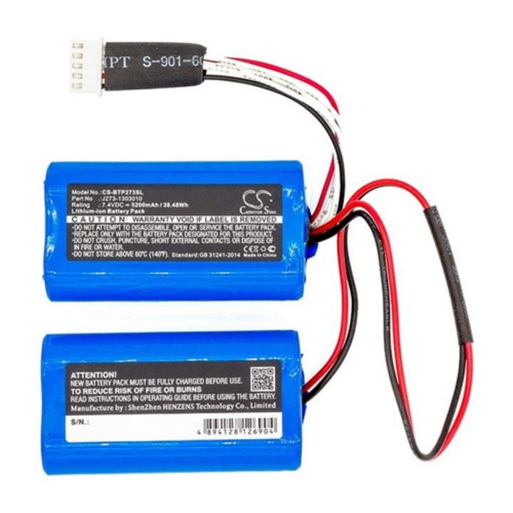 Cameron sino li-ion akkumulátor, 7.4v, 5200mAh, kompatibilis beats j273, icr18650nh kompatibilis-vel