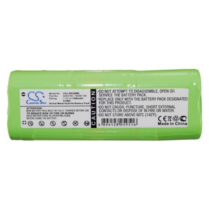 Cameron sino ni-mh akkumulátor, 7.2v, 1200mAh, kompatibilis lxe 00-864-00 kompatibilis-vel