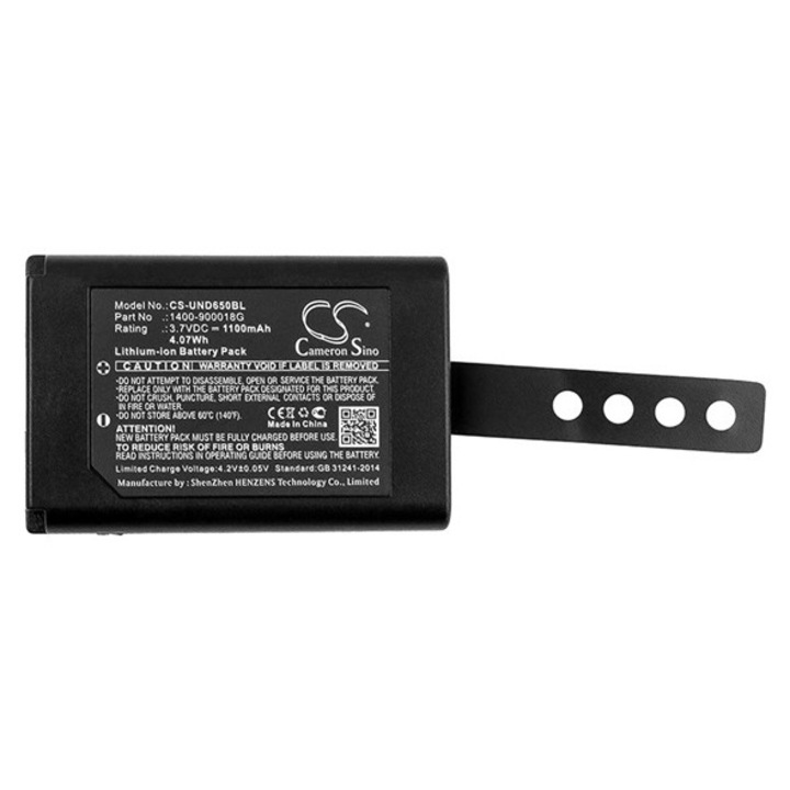 Cameron sino li-ion akkumulátor, 3.7v, 1100mAh, kompatibilis unitech 1400-900018g kompatibilis-vel