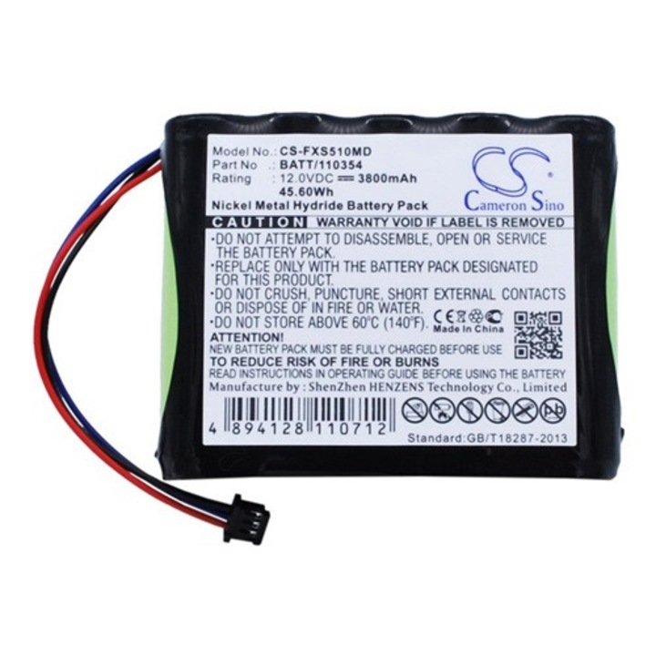 Cameron sino ni-mh akkumulátor, 12.0v, 3800mAh, kompatibilis fukuda 10th-2400a-wc1-1 kompatibilis-vel