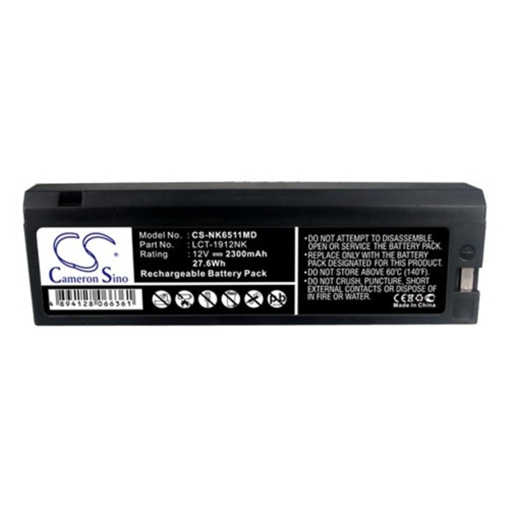 Cameron sino sealed lead acid akkumulátor, 12.0v, 2300mAh, kompatibilis nihon kohden lct-1912nk kompatibilis-vel