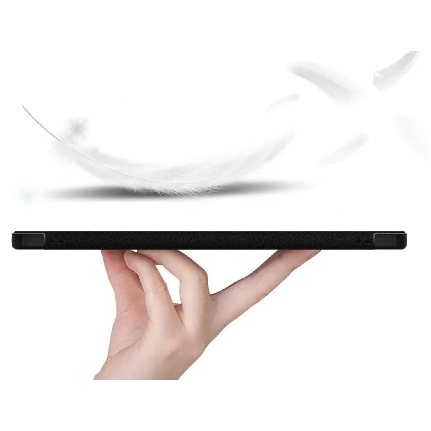 Husa flip, Honor, Pad 9, 12.1 inch, functie stand, inchidere magnetica, material: piele ecologica + plastic, culoare: negru, dedicata pentru Honor Pad 9 si Pad 9 Pro 12.1"