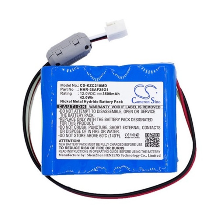 Cameron sino ni-mh akkumulátor, 12.0v, 3500mAh, kompatibilis kenz cardico hhr-11f25g1 kompatibilis-vel