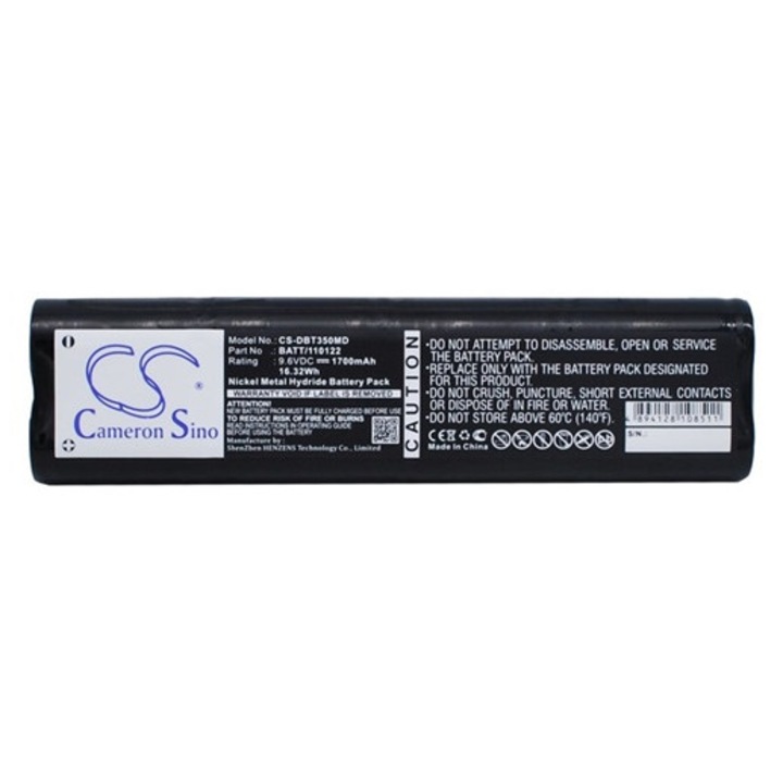 Cameron sino ni-mh akkumulátor, 9.6v, 1700mAh, kompatibilis bioset 120122 kompatibilis-vel