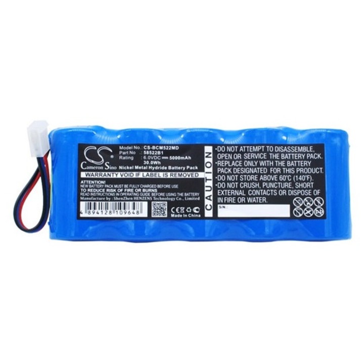 Cameron sino ni-mh akkumulátor, 6.0v, 5000mAh, kompatibilis bci 58522b1 kompatibilis-vel