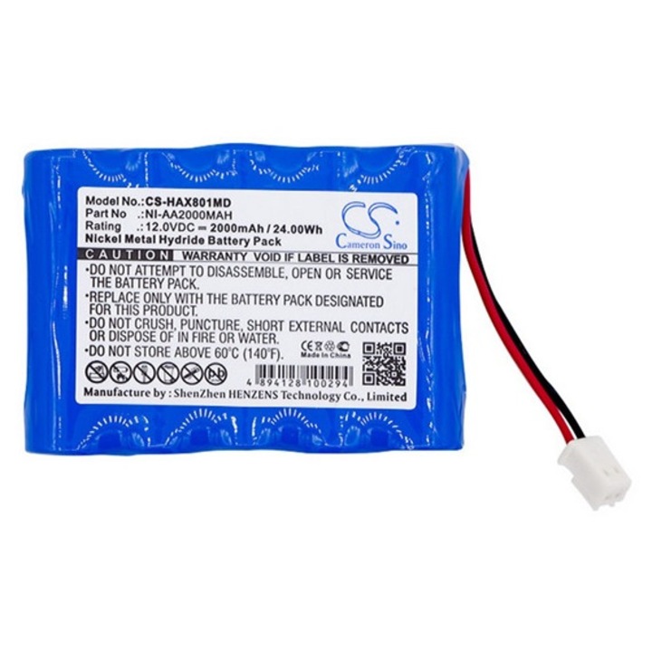 Cameron sino ni-mh akkumulátor, 12.0v, 2000mAh, kompatibilis huaxi ni-aa2000mAh kompatibilis-vel