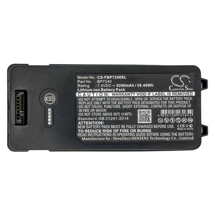 Cameron sino li-ion akkumulátor, 7.4v, 5200mAh, kompatibilis fluke bp7240 kompatibilis-vel