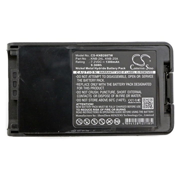 Cameron sino ni-mh akkumulátor, 7.2v, 1300mAh, kompatibilis kenwood knb-24l kompatibilis-vel
