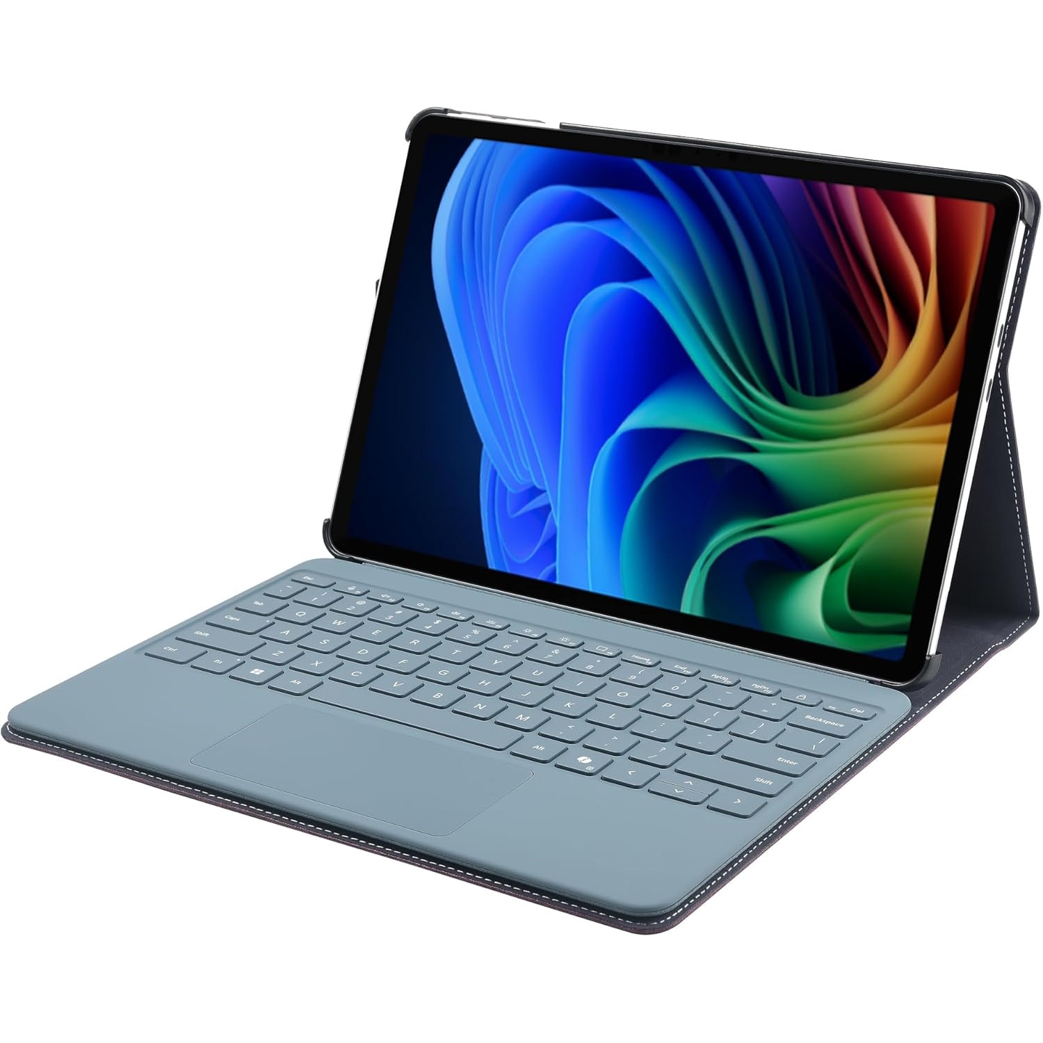 Husa Pentru Tableta compatibila cu Microsoft Surface Pro 12, 12 inch, piele PU, cu tava pentru stilouri, functie automata trezire/sleep, design subtire, rezistent la zgarieturi, Negru