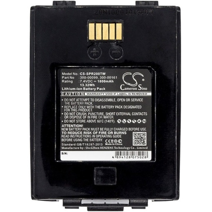 Cameron sino li-ion akkumulátor, 7.4v, 1800mAh, kompatibilis sepura 300-00001 kompatibilis-vel