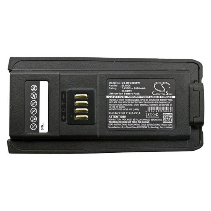 Cameron sino li-ion akkumulátor, 7.4v, 2000mAh, kompatibilis hytera bl2505 kompatibilis-vel