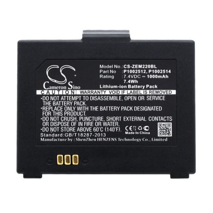 Cameron sino li-ion akkumulátor, 7.4v, 1000mAh, kompatibilis zebra ak18913-001 kompatibilis-vel