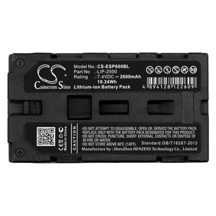 Cameron sino li-ion akkumulátor, 7.4v, 2600mAh, kompatibilis epson c32c831091 kompatibilis-vel