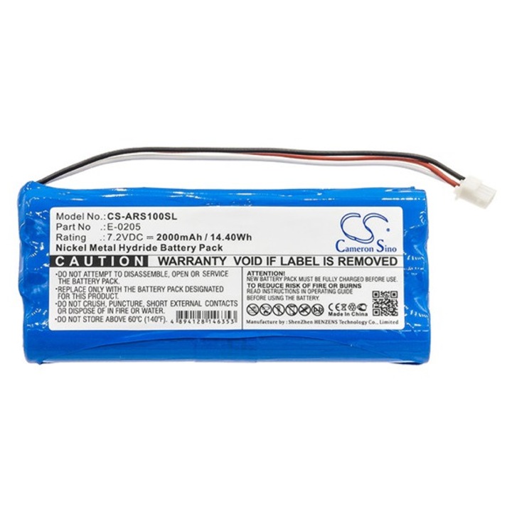 Cameron sino ni-mh akkumulátor, 7.2v, 2000mAh, kompatibilis aaronia e-0205 kompatibilis-vel
