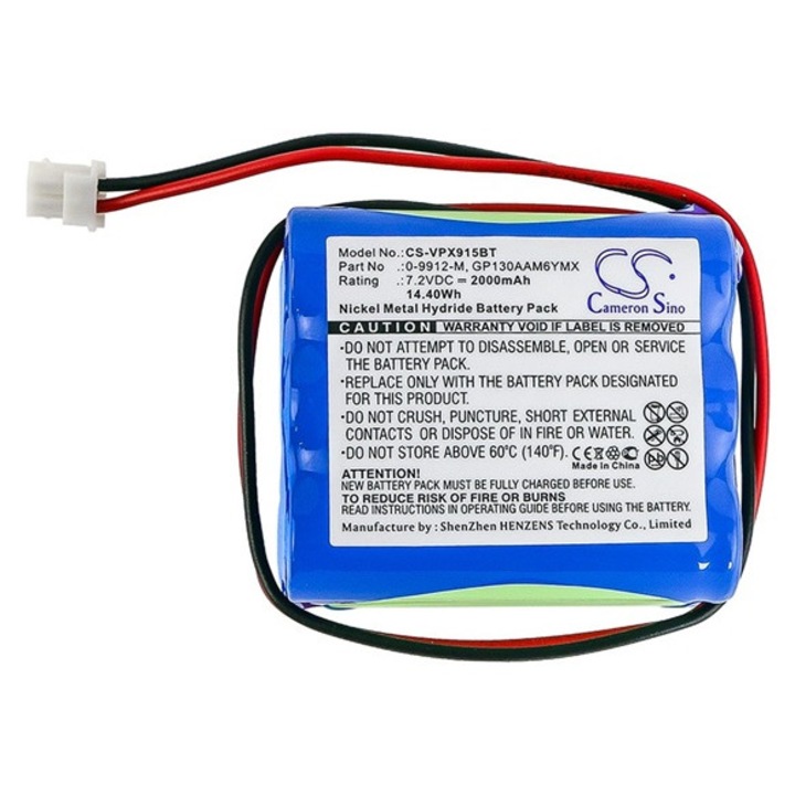 Cameron sino ni-mh akkumulátor, 7.2v, 2000mAh, kompatibilis bt gp100aas6ymx kompatibilis-vel