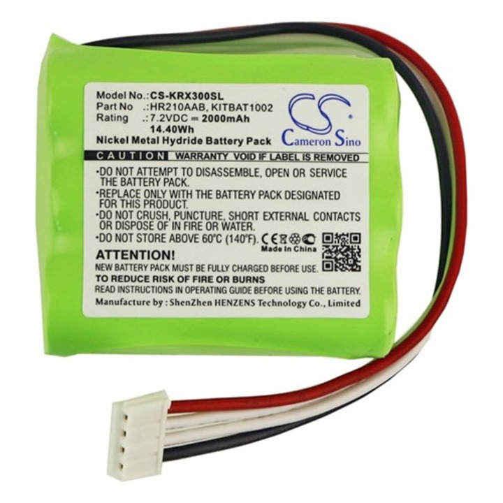 Cameron sino ni-mh akkumulátor, 7.2v, 2000mAh, kompatibilis korg hhr210aab kompatibilis-vel