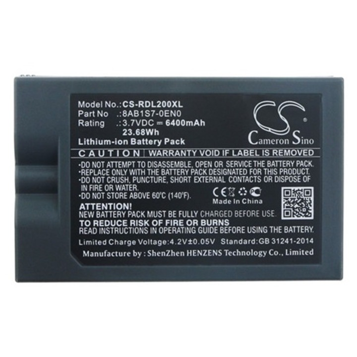 Cameron sino li-ion akkumulátor, 3.7v, 6400mAh, kompatibilis ring 8ab1s7-0en0 kompatibilis-vel