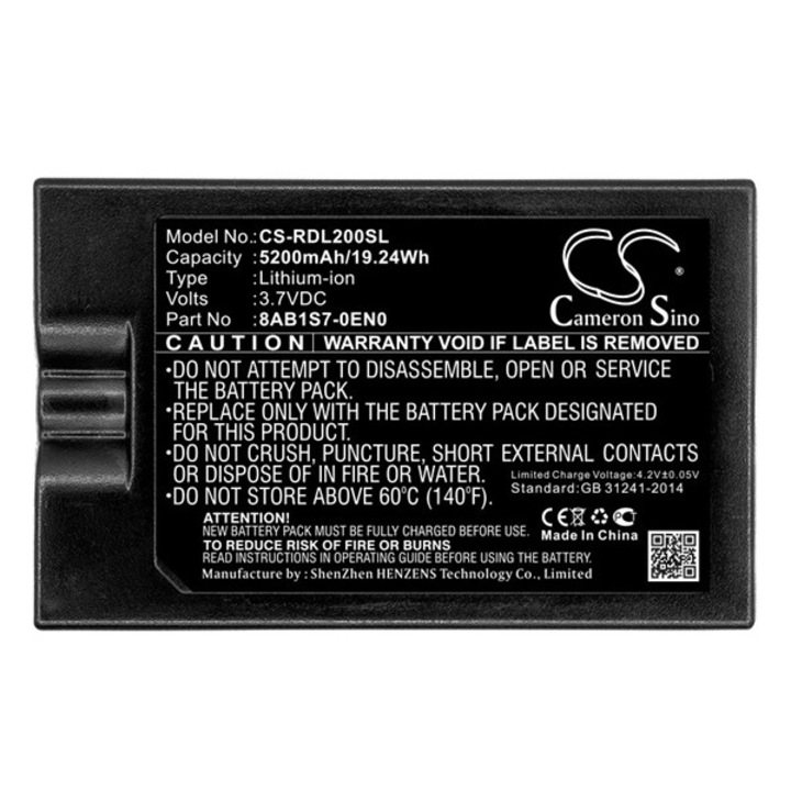 Cameron sino li-ion akkumulátor, 3.7v, 5200mAh, kompatibilis ring 8ab1s7-0en0 kompatibilis-vel