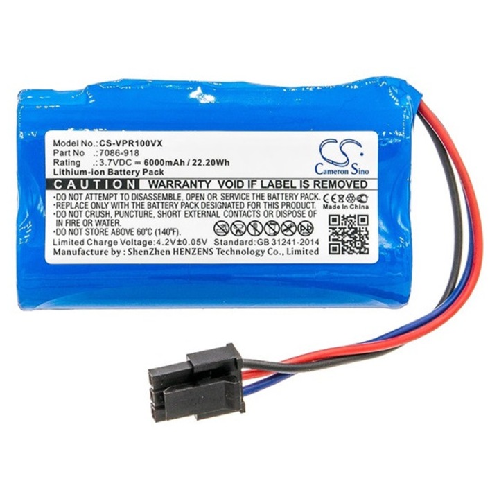 Cameron sino li-ion akkumulátor, 3.7v, 6000mAh, kompatibilis wolf garten 7086-918 kompatibilis-vel