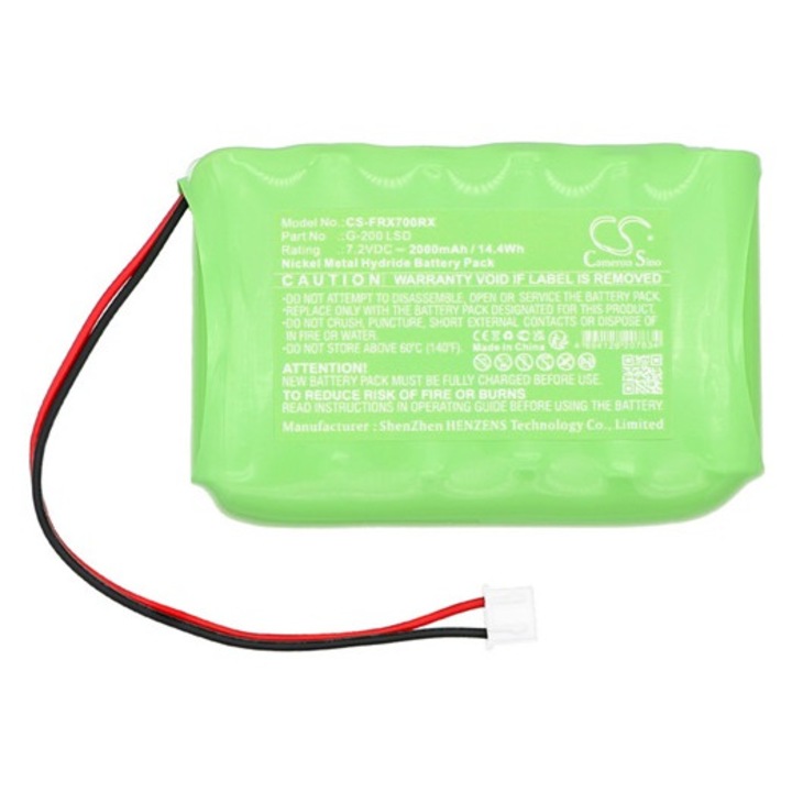 Cameron sino ni-mh akkumulátor, 7.2v, 2000mAh, kompatibilis frsky g-200lsd zöld-vel