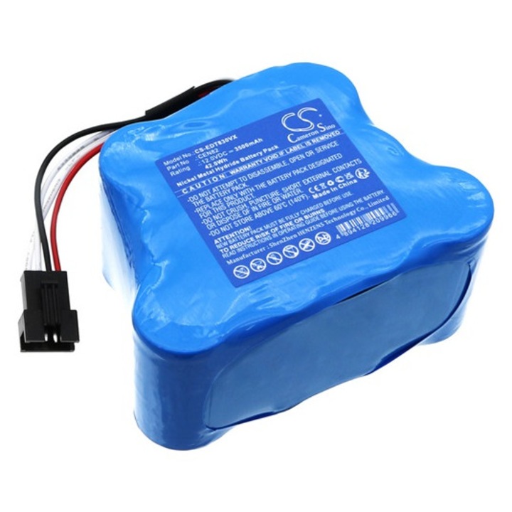 Cameron sino ni-mh akkumulátor, 12.0v, 3500mAh, kompatibilis ecovacs cen82 kék-vel