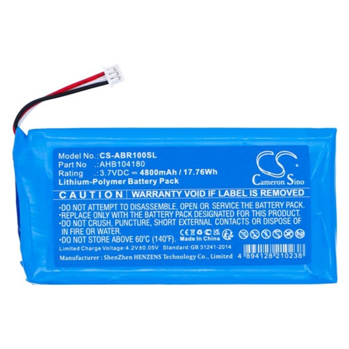 Cameron sino li-polymer akkumulátor, 3.7v, 4800mAh, kompatibilis anbernic ahb104180 -vel
