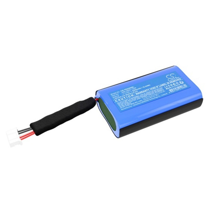 Cameron sino li-ion akkumulátor, 3.7v, 5200mAh, kompatibilis teufel inr18650-1s2p kék-vel