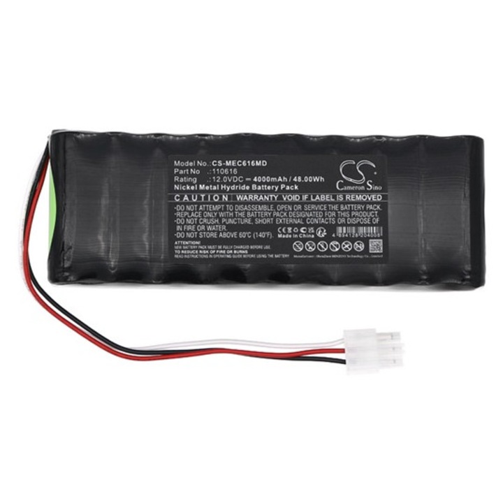 Cameron sino ni-mh akkumulátor, 12, 0v, 4000mAh, kompatibilis medicaleconet 110616 -vel
