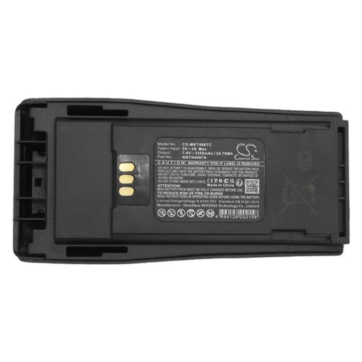 Cameron sino li-ion akkumulátor, 7, 4v, 3350mAh, kompatibilis motorola mnn4254ar -vel